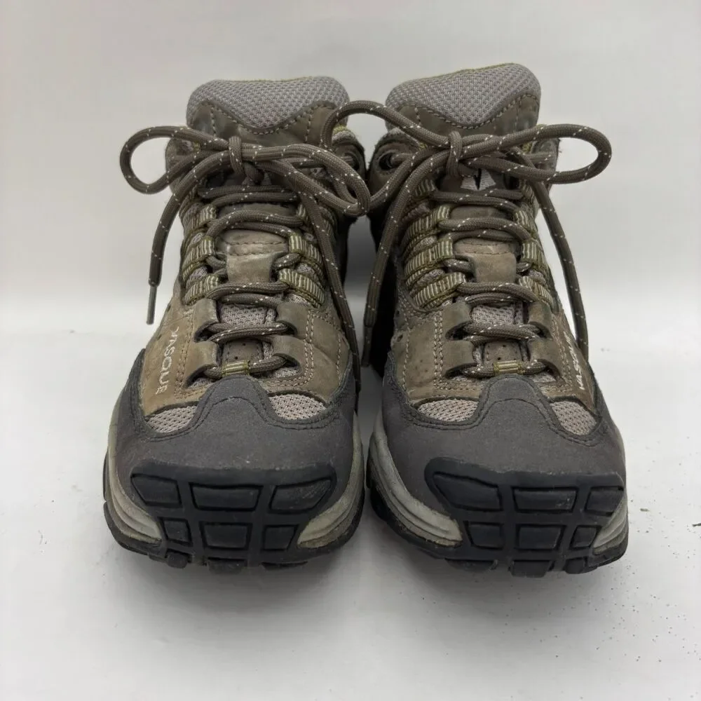 Vasque Womens 7.5 Gore-Tex Leather Hiking Shoes Vibram Trail Outdoor Brown